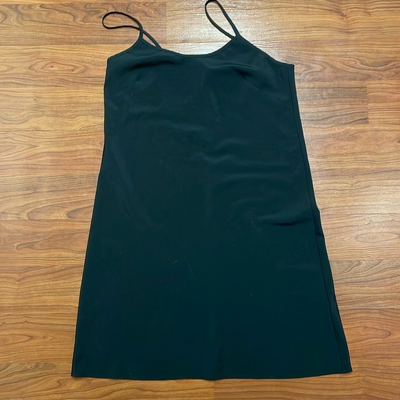 Nanette Lepore Silky V Neck Cami Lightweight Mini Slip Little Black Dress 4 - Picture 2 of 9